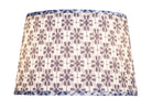 Abat-jour conique Currey and Company 0900-6024 Pembrook, coloris bleu/ivoire