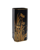 Currey and Company 1200-1064 Glasshouse Tole Umbrella Stand in Black/Gold