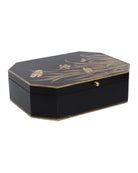 Currey and Company 1200-1065 Glasshouse Box en noir et or