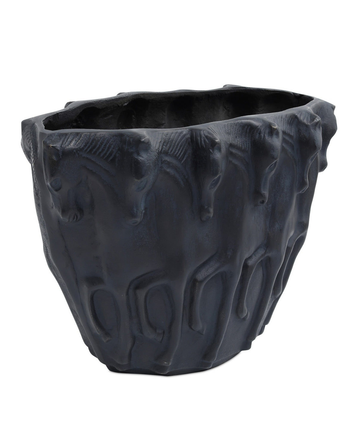 Currey and Company 1200-1066 Dressage Oval Vase in Bronze