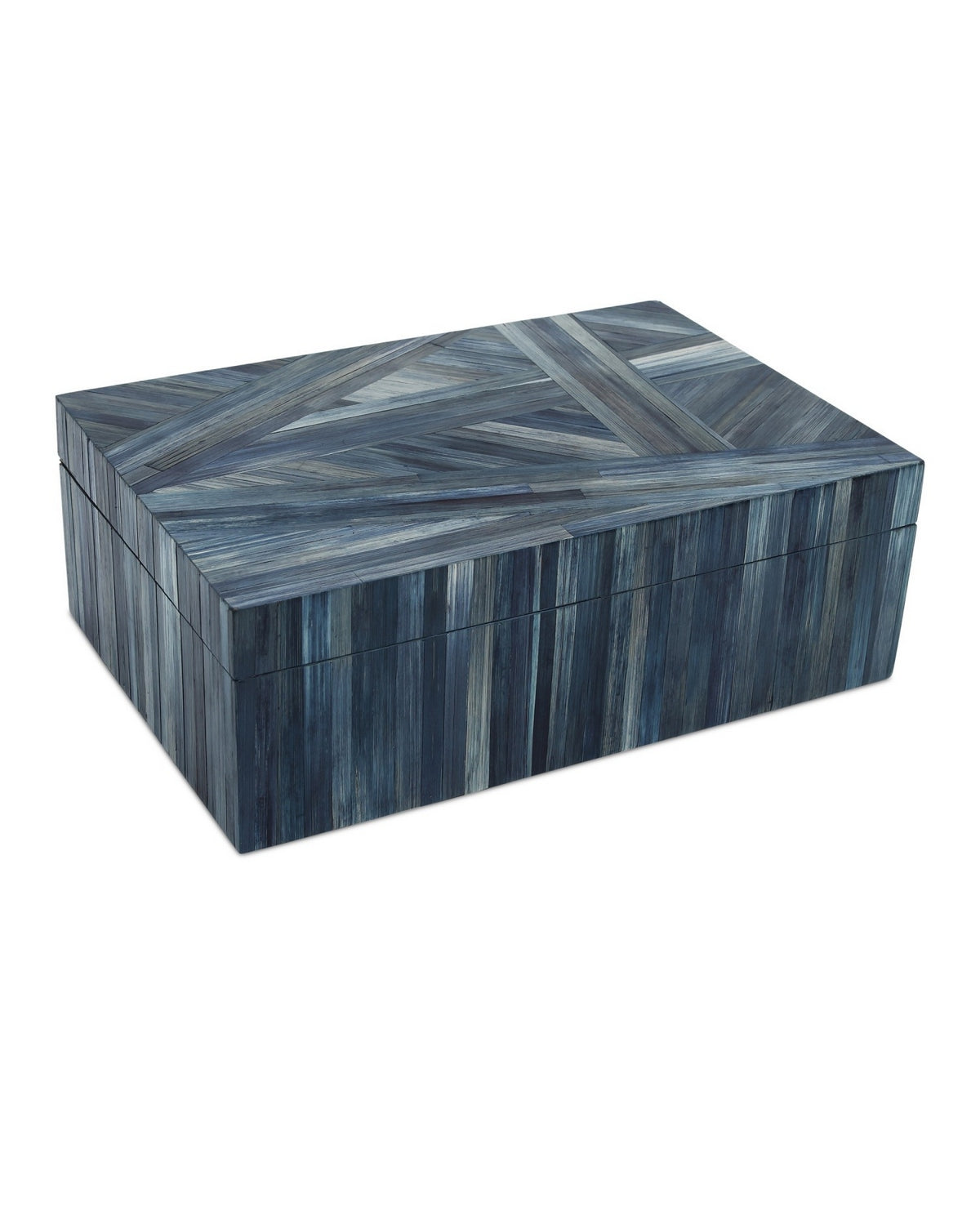 Currey and Company 1200-1067 Winter Harvest Box in Blue