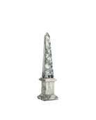 Obélisque de sororité Currey and Company 1200-1078, vert/blanc cassé