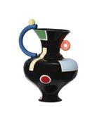 Vase fauviste Currey and Company 1200-1092, coloris noir/vert/rouge/jaune/orange