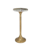 Table d'appoint Currey and Company 4000-0250 Wilderness en laiton antique/naturel