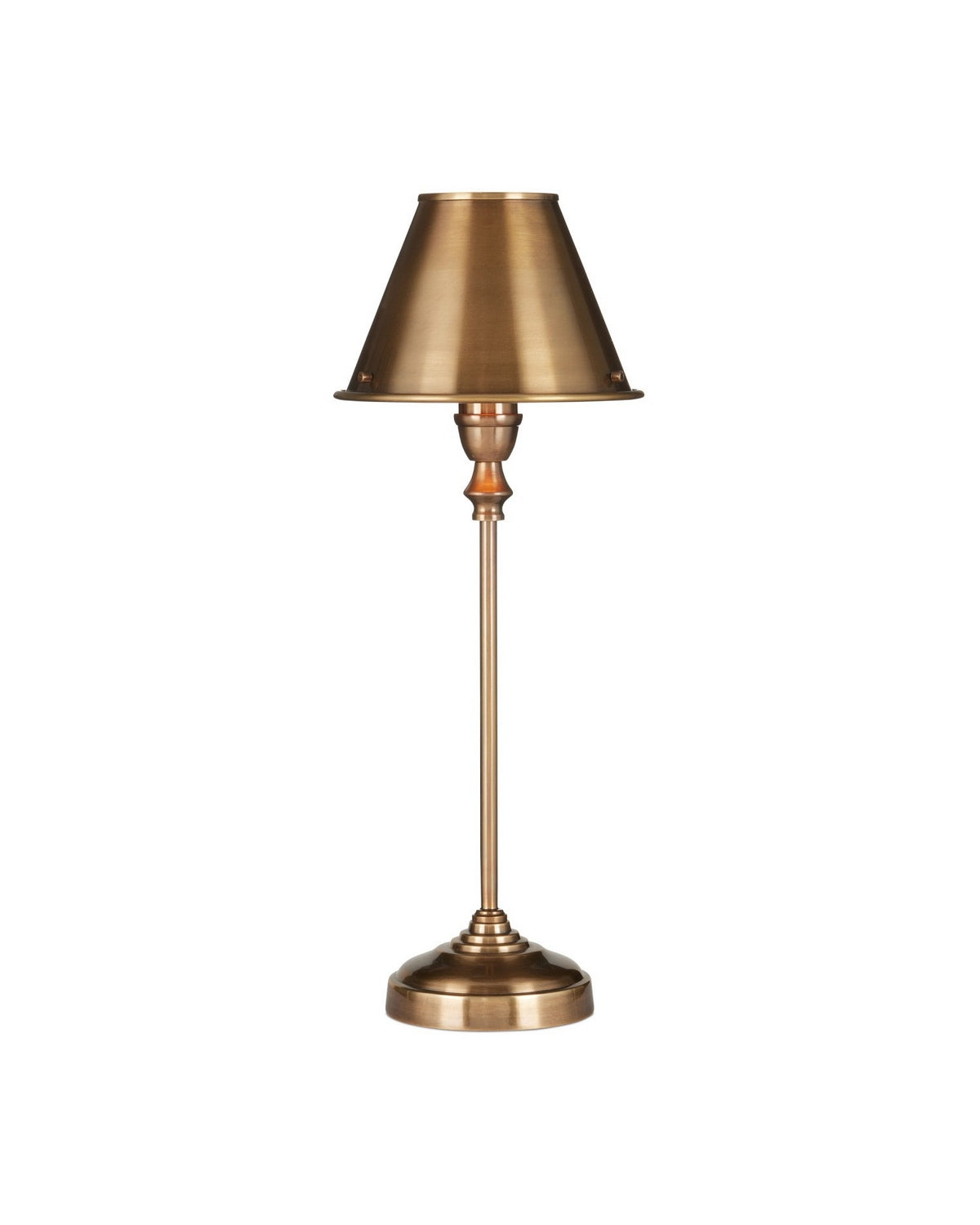Currey and Company 6000-1059 Rowsay Lampe de table en laiton antique