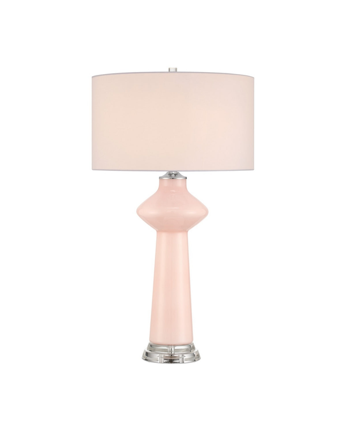 Currey and Company 6000-1073 Henrietta Lampe de table en rose/transparent