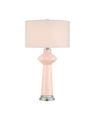 Currey and Company 6000-1073 Henrietta Lampe de table en rose/transparent