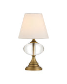 Currey and Company 6700-0018 Sashay sans fil Lampe de table en laiton antique clair/poli