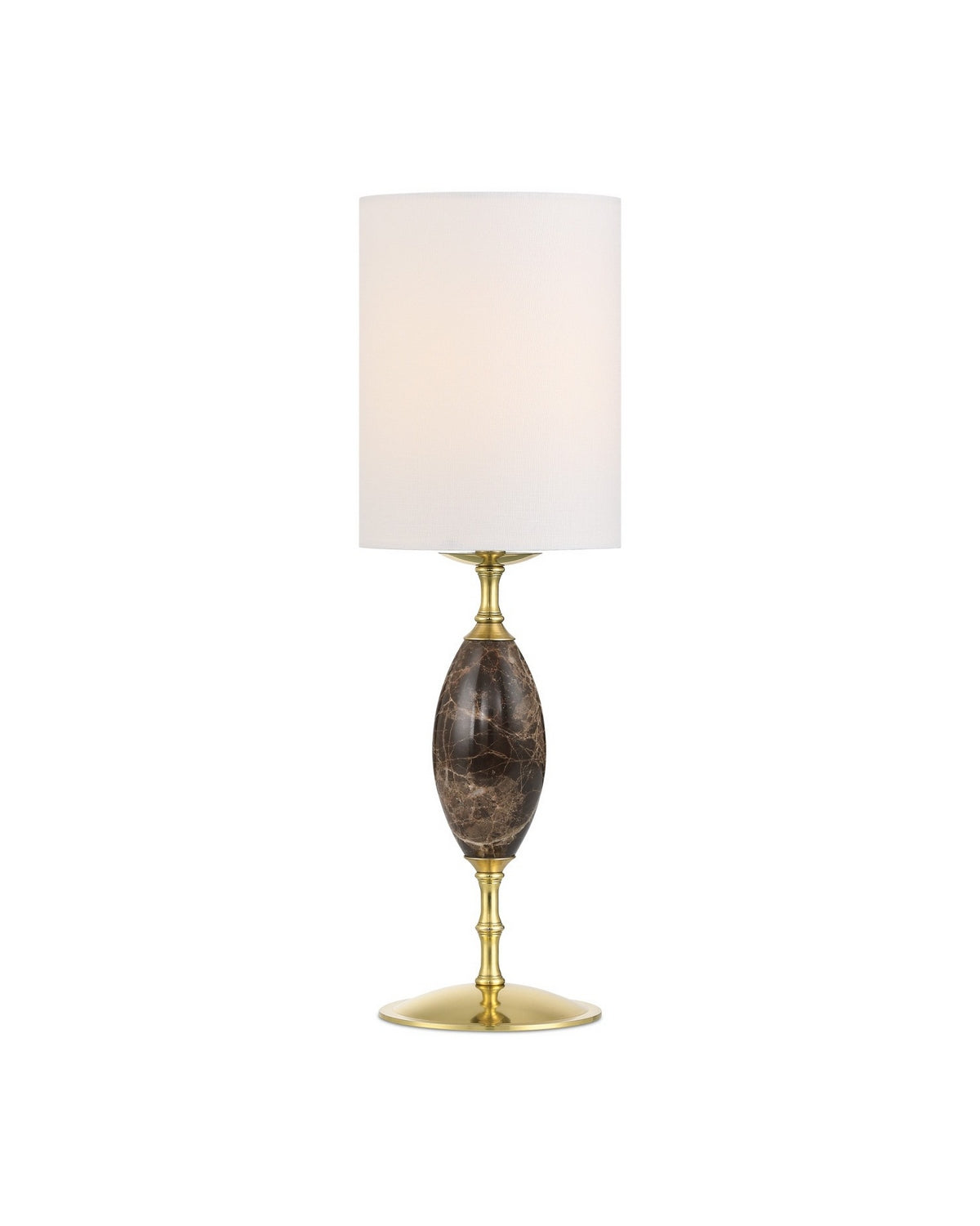 Currey and Company 6700-0020 Marche sans fil Lampe de table en brun/laiton