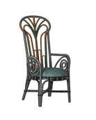 Fauteuil trône Benin Currey and Company 7000-1052, vert/orange