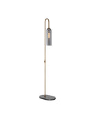 Lampadaire Severn de Currey and Company 8000-0170 en laiton antique/bronze huilé/fumé