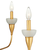 Currey et Compagnie 9000-1328 Aurélia Frost Suspendu Feuille d'or contemporaine/Or contemporain/Givré