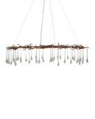 Currey and Company 9000-1333 Morning Grove Chandelier in Rhine Gold/Clear