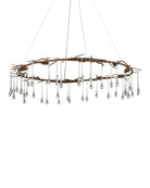 Currey and Company 9000-1333 Morning Grove Chandelier in Rhine Gold/Clear