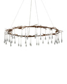 Currey and Company 9000-1333 Morning Grove Chandelier in Rhine Gold/Clear