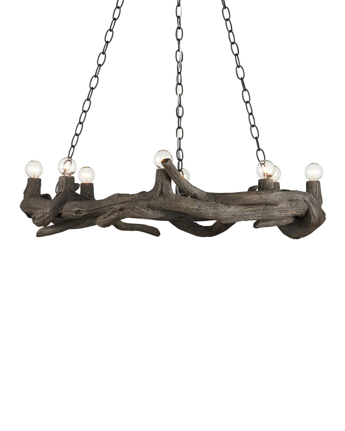 Currey and Company 9000-1336 Dunmore Suspendu à Charbon de Bois