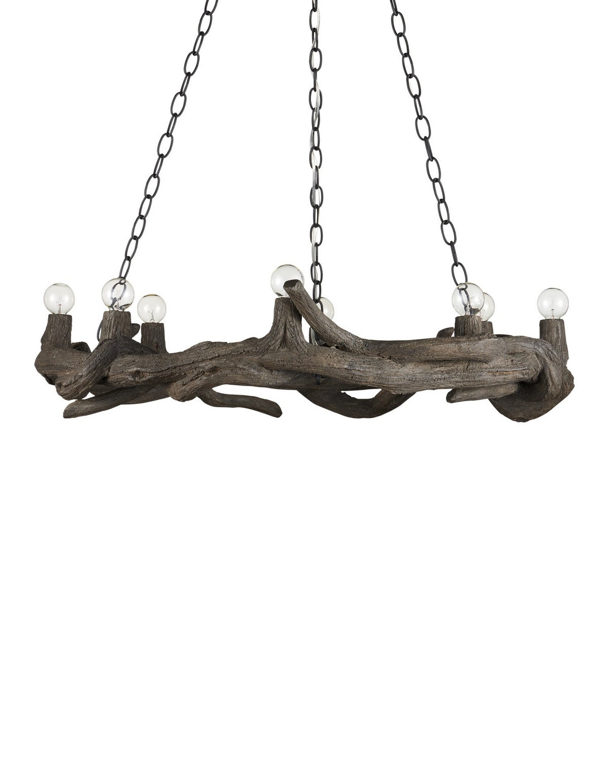 Currey and Company 9000-1336 Dunmore Suspendu à Charbon de Bois
