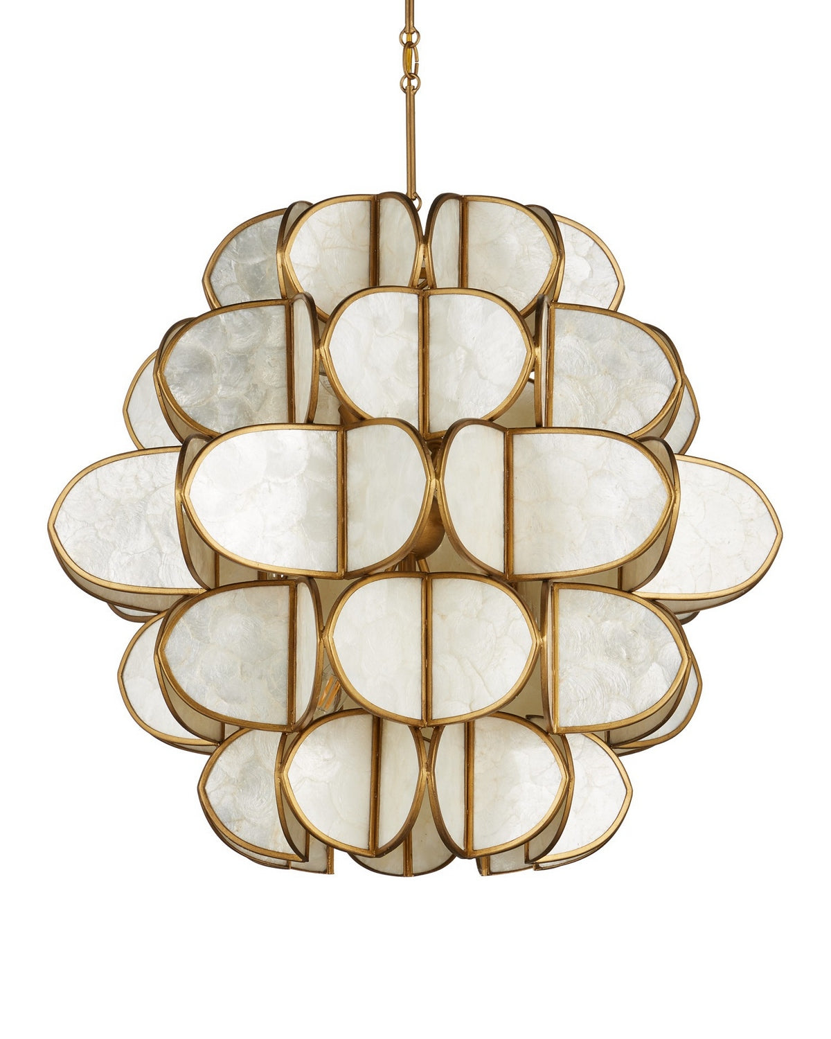 Currey et Compagnie 9000-1339 Galatée Suspendu en naturel/laiton