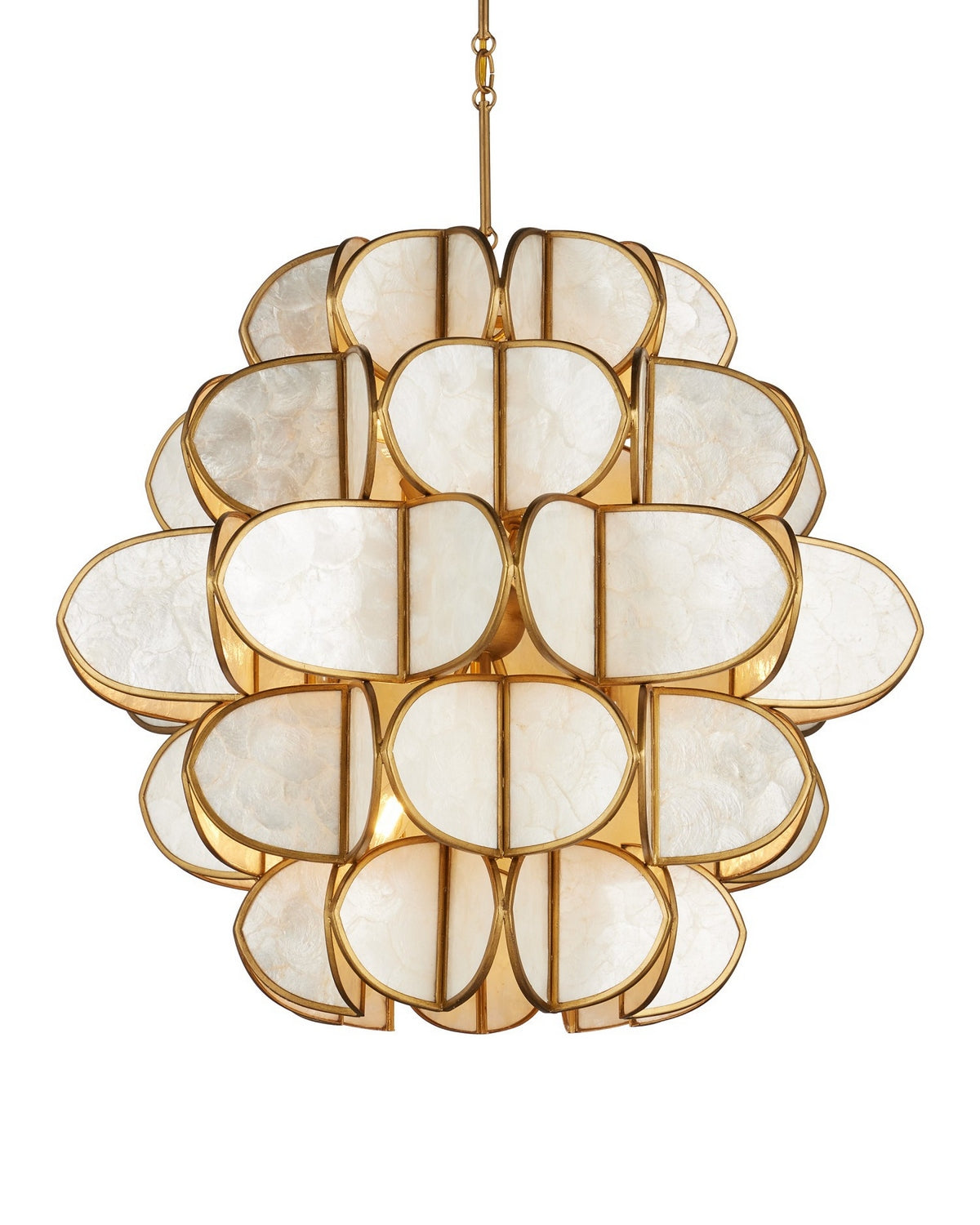 Currey et Compagnie 9000-1339 Galatée Suspendu en naturel/laiton