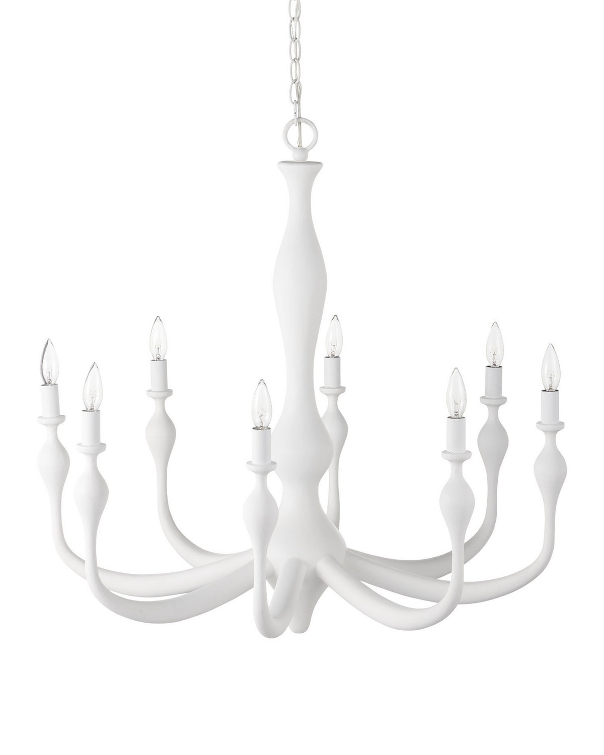 Currey et Compagnie 9000-1340 Ludwig Suspendu en blanc de gesso