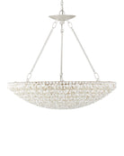 Currey and Company 9000-1341 Virtu Chandelier in Natural/Pearlized White