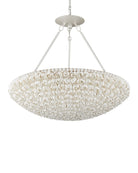 Currey and Company 9000-1341 Virtu Chandelier in Natural/Pearlized White