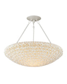 Currey and Company 9000-1341 Virtu Chandelier in Natural/Pearlized White