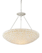 Currey and Company 9000-1341 Virtu Chandelier in Natural/Pearlized White
