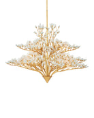 Currey and Company 9000-1344 Fiorella Suspendu en feuille d'or contemporaine/dépoli