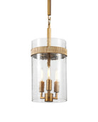 Currey and Company 9000-1348 Sudeley Pendant in Clear/Satin Brass