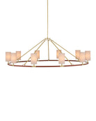 Currey and Company 9000-1350 Ellerston Suspendu couleur marron selle/laiton brossé