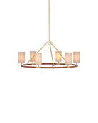 Currey et Compagnie 9000-1351 Ellerston Suspendu couleur marron selle/laiton brossé