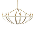 Currey et Compagnie 9000-1352 Barrington Suspendu en crème/laiton brossé