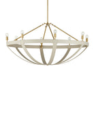 Currey et Compagnie 9000-1352 Barrington Suspendu en crème/laiton brossé