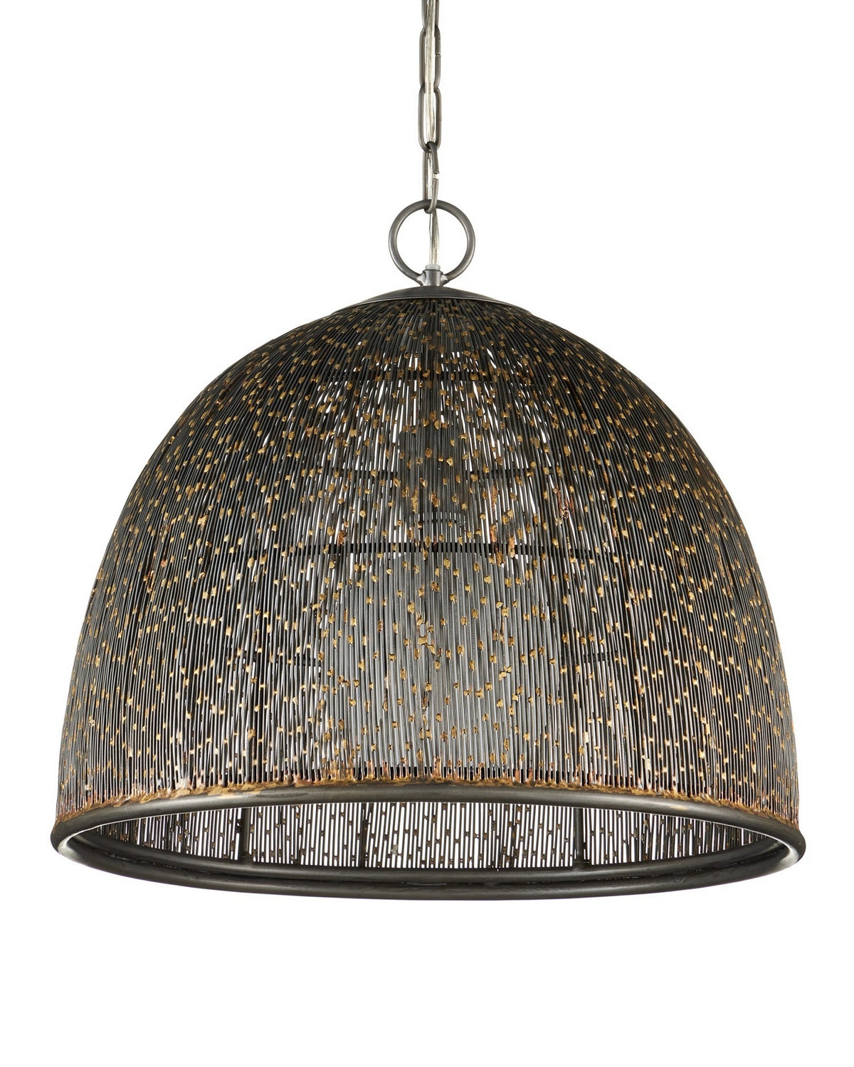 Currey and Company 9000-1353 Eduardo Pendant in Natural Iron/Brass