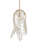 Currey and Company 9000-1354 Banyan Suspension en laiton antique/transparent