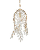 Currey and Company 9000-1354 Banyan Suspension en laiton antique/transparent