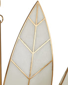 Currey and Company 9000-1355 Lamine Suspendu en laiton antique/blanc cassé