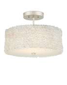 Currey et Compagnie 9000-1361 Florecitas Semi-Plafonnier en clair/nickel