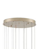 Currey and Company 9000-1398 Polpo Rond Multi-Drop Suspension en vert/argent