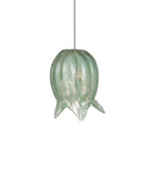 Currey and Company 9000-1399 Polpo Linear Multi-Drop Suspension en vert/argent