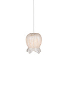 Currey and Company 9000-1403 Polpo Rond Multi-Drop Suspension en blanc/argent