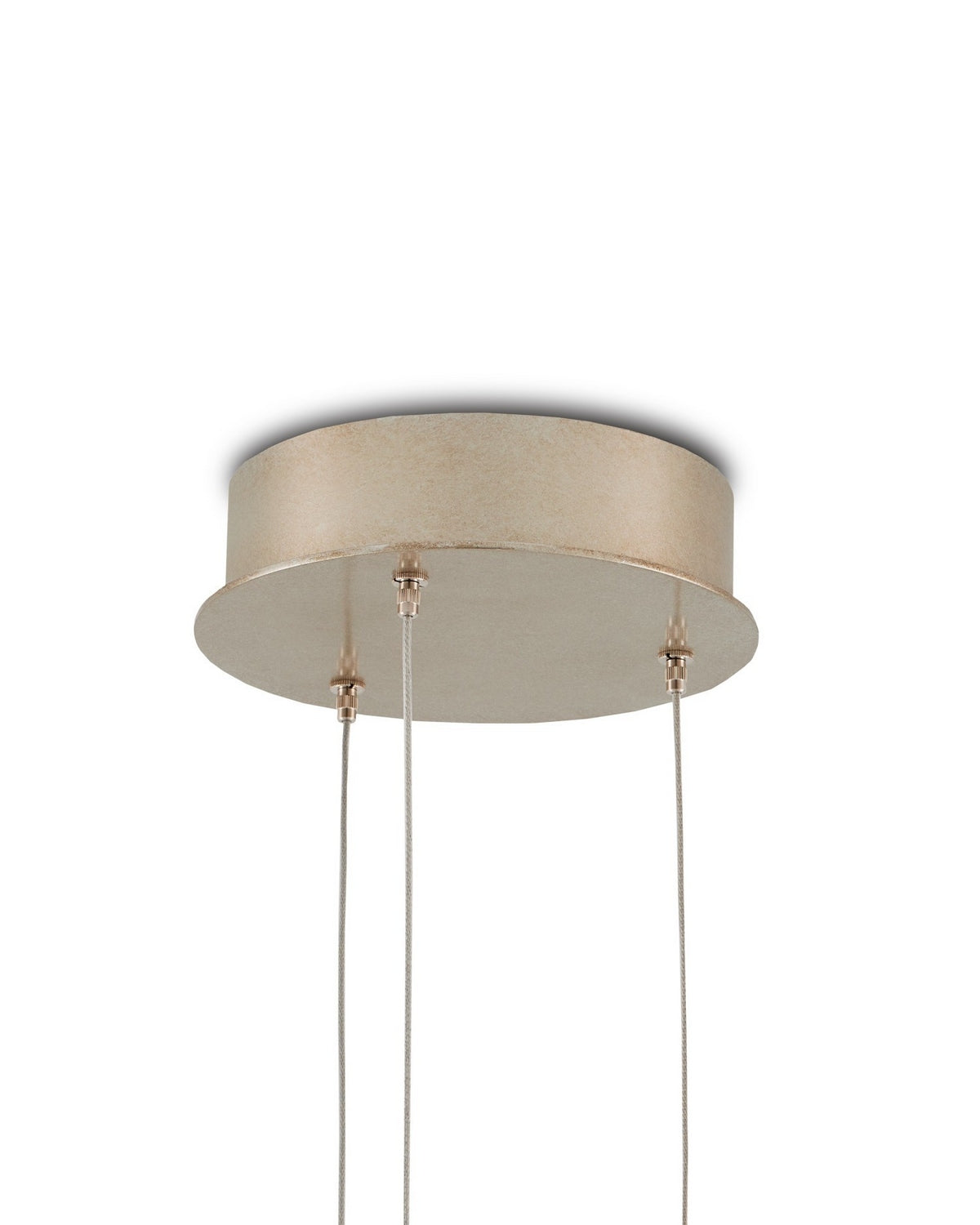 Currey and Company 9000-1412 Polpo 3-Light Round Multi-Drop Suspension en bleu/argent