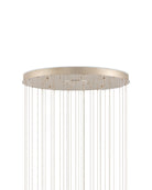 Currey and Company 9000-1417 Polpo Rond Multi-Drop Suspension en bleu/argent