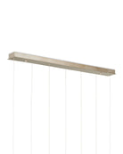 Currey and Company 9000-1418 Polpo Linéaire Multi-Drop Suspension en bleu/argent