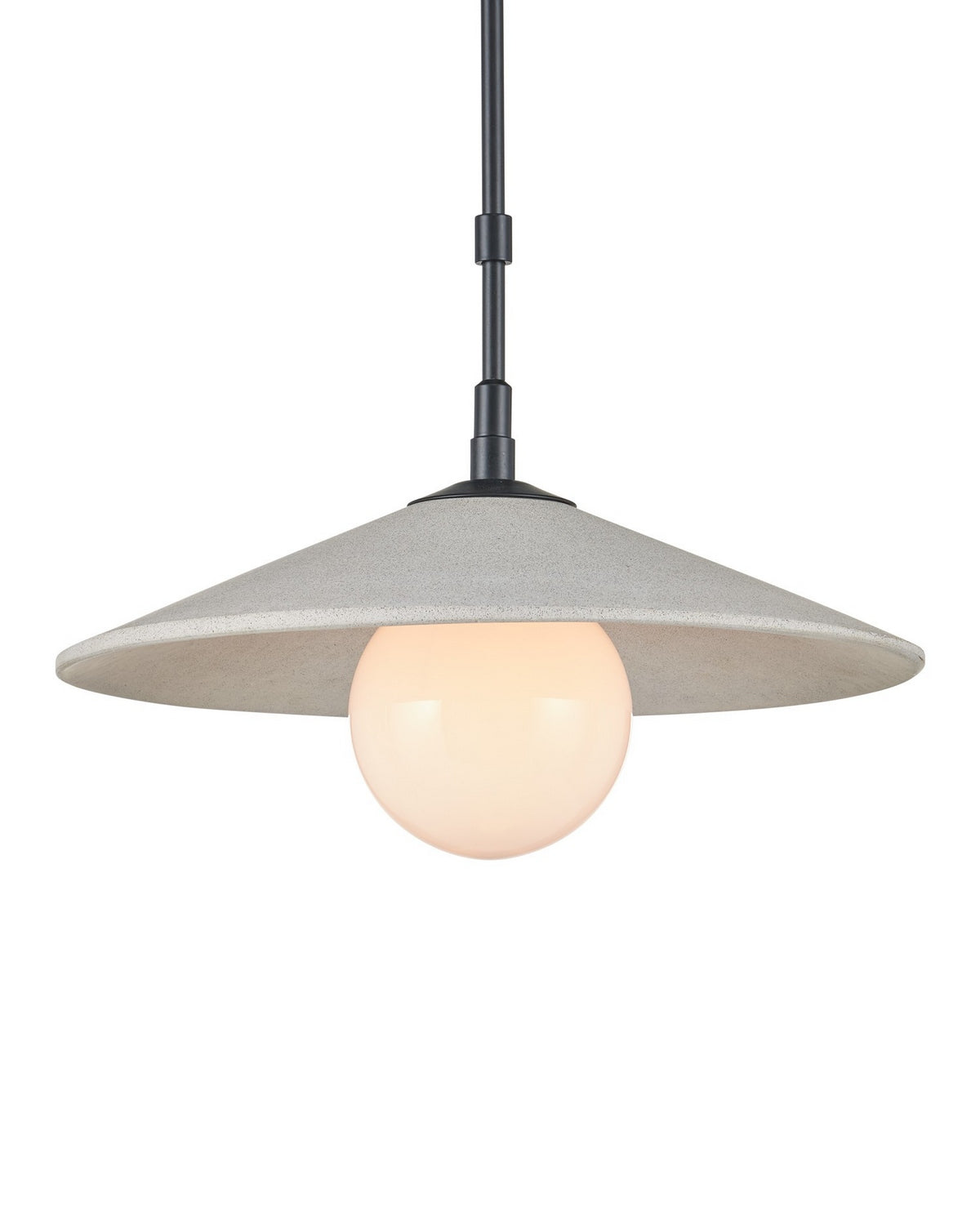 Currey and Company 9500-0020 Bothy Outdoor Suspension en naturel/noir/blanc givré