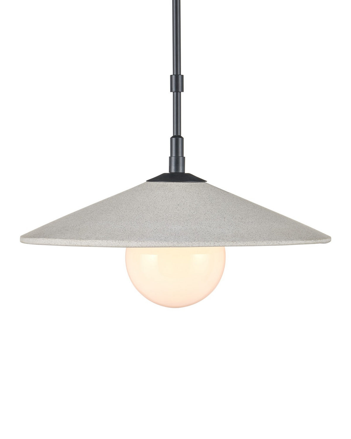 Currey and Company 9500-0020 Bothy Outdoor Suspension en naturel/noir/blanc givré