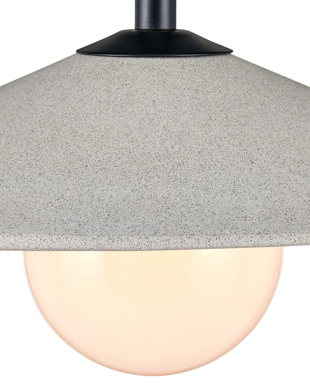Currey and Company 9500-0020 Bothy Outdoor Suspension en naturel/noir/blanc givré