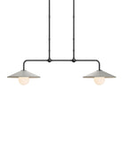 Currey and Company 9500-0022 Bothy Outdoor Suspension en naturel/noir/blanc givré