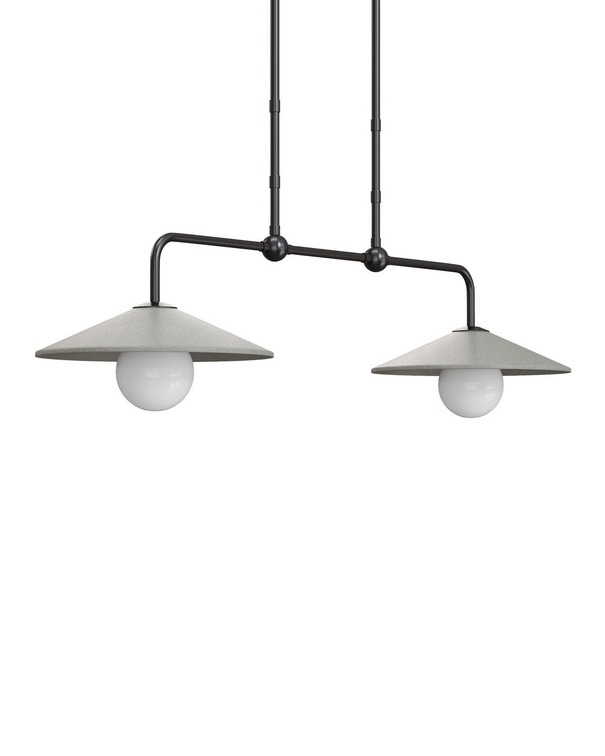 Currey and Company 9500-0022 Bothy Outdoor Suspension en naturel/noir/blanc givré